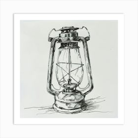 Old Fashioned Lantern Art Print