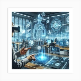 augmented reality art Art Print