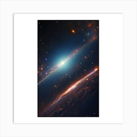 Galaxy And Stars Art Print