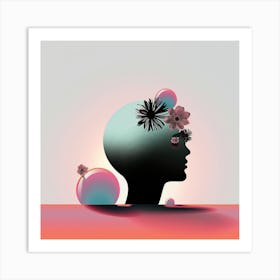 Flower Head Art Print