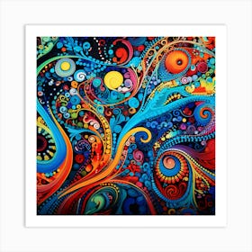 Abstract Painting, Abstract Art, Abstract Painting, Psychedelic Art, Psychedelic Art Art Print