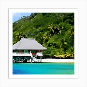 Hut On The Beach 7 Art Print