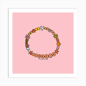 Scorpio Friendship Bracelet Art Print