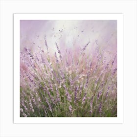 Lavender Field 6 Art Print