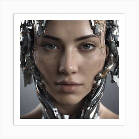 Cyborg Woman 5 Art Print