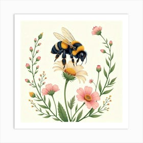 William Morris Bee Vintage Art Print (11) Art Print