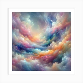 Abstract Of Clouds Art Print