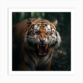 Tiger In The Forest 2 Art Print