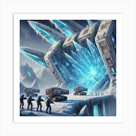 Ice Wall Art Print