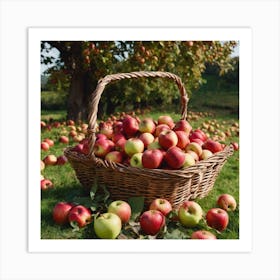 Basket Of Apples 2 Art Print