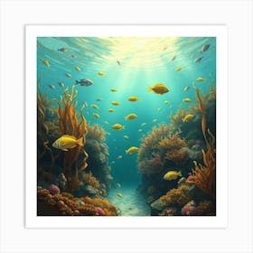 Underwater Seascape 2 Art Print