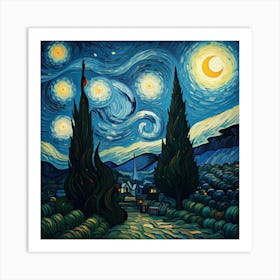 Starry Night 1 Art Print