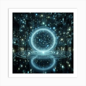 Futuristic Space 1 Art Print