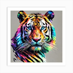 Colorful Tiger 1 Art Print