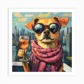 Whimsical Dogs 54 Art Print