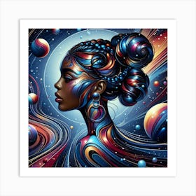 Solarith Celestial Portrait Art Print