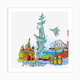 Moscow Art Print