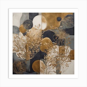 Abstract Gold Art Print