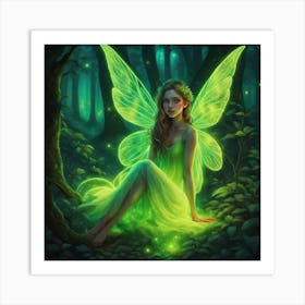 Fairy In A Forest Art Print