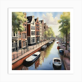 Amsterdam Canal 16 Art Print