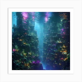 Underwater City Art Print