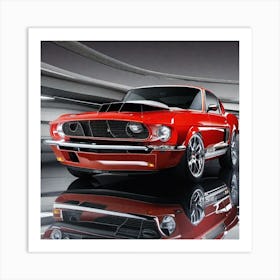 Mustang Gt 3 Art Print