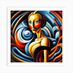 Abstract Of A Woman 6 Art Print