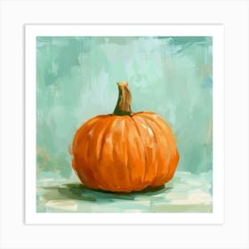 Pumpkin Painting Art Print