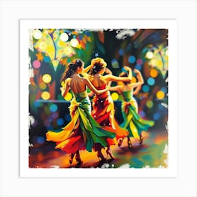 Flamenco Dancers Art Print