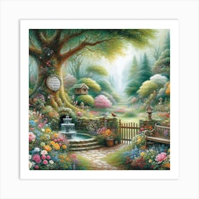 Garden In Bloom 1 Art Print