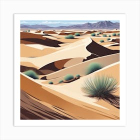 Desert Landscape 14 Art Print