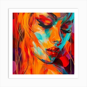 Abstract Of A Woman 1 Art Print