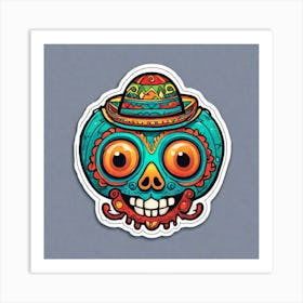 Day Of The Dead Skull 54 Art Print