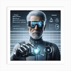 Futuristic Man 60 Art Print