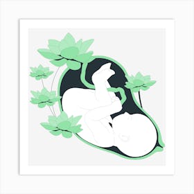 Baby In The Womb Art Print