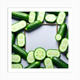 Frame Of Cucumbers 7 Art Print