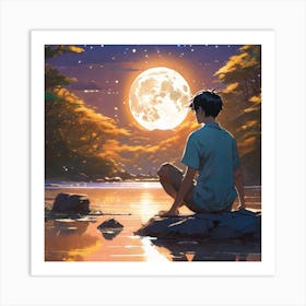 Full Moon Art Print