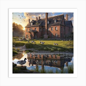 duckpond Art Print