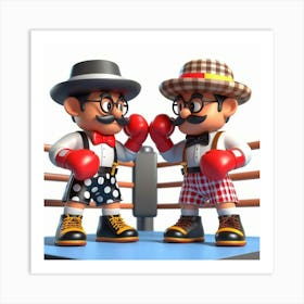 Boxing Match 7 Art Print