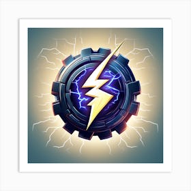 Lightning Bolt 1 Art Print