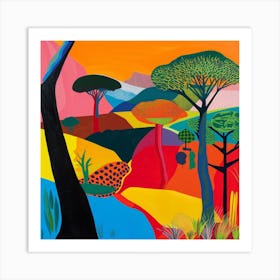 Abstract Travel Collection Tanzania 1 Art Print