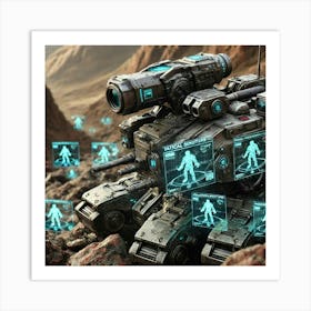 Asterian Meteor Breakers Tactical Sensors Art Print