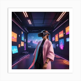 Vr Headset 11 Art Print