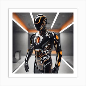 Futuristic Robot 89 Art Print