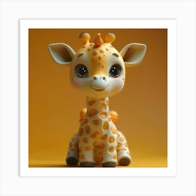 Giraffe 78 Art Print