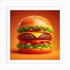 Burger 2 Art Print