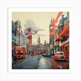 London Street art print Art Print