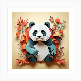 Minimalist, Panda 1 Art Print
