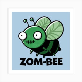 Zombie Bee Art Print