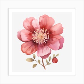 Watercolor Flower 1 Art Print